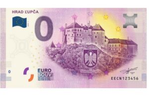 Hrad Ľupča a 0 eurová bankovka