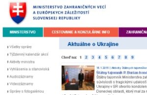 Ministerstvo zahraničných vecí o Ukrajine
